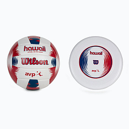 Набор WILSON Hawaii AVP, WTH80219KIT, мяч вол. р.5, синт.кожа PVC, маш.сшивка, фрисби